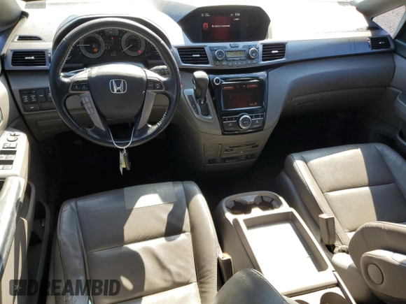 2015 Honda Odyssey EX-L with VIN 5FNRL5H66FB102871, listed as a Copart auction lot 49320715 with 169,650 mi miles and Salvage Title. Bid and sale history available at DreamBid. Image 8.