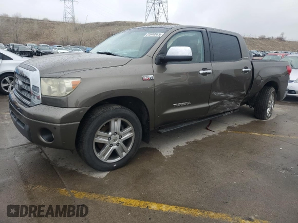 2008 Toyota Tundra Limited with VIN 5TFDV58158X056211, listed as a Copart auction lot 51940865 with 198,126 mi miles and Salvage title. Bid and sale history available at DreamBid. Image 1.