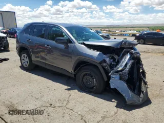 2024 Toyota RAV4 LE with VIN 2T3F1RFV9RC476045, listed as a Copart auction lot 55453285 with 7,622 mi miles and Salvage title. Bid and sale history available at DreamBid. Image 4.