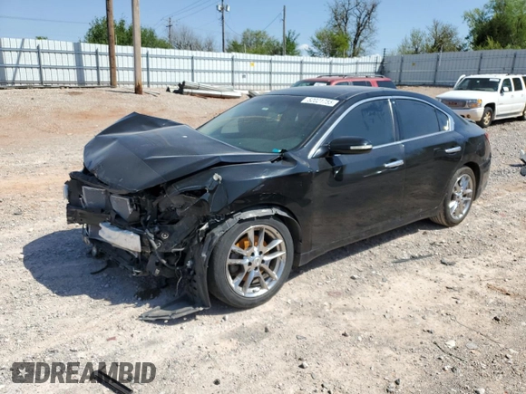 2011 Nissan Maxima SV with VIN 1N4AA5AP8BC800725, listed as a Copart auction lot 52021755 with Not Provided miles and Salvage Title. Bid and sale history available at DreamBid. Image 1.