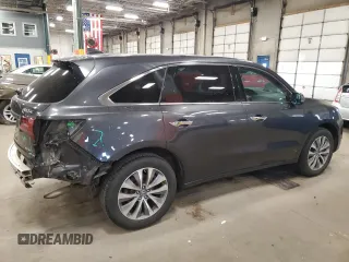 2014 Acura MDX Tech Pkg with VIN 5FRYD4H45EB028762, listed as a Copart auction lot 52943195 with 86,249 mi miles and Salvage Title. Bid and sale history available at carsss.com. Image 3.