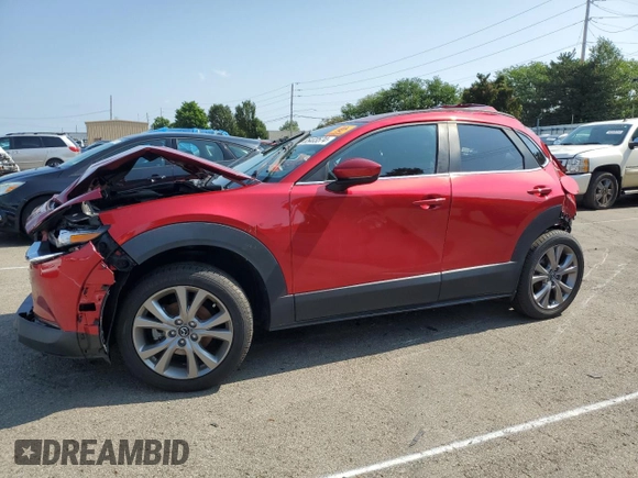 2020 Mazda CX-30 Select with VIN 3MVDMACL6LM116322, listed as a Copart auction lot 65403574 with 54,731 mi miles and Salvage title. Bid and sale history available at DreamBid. Image 1.