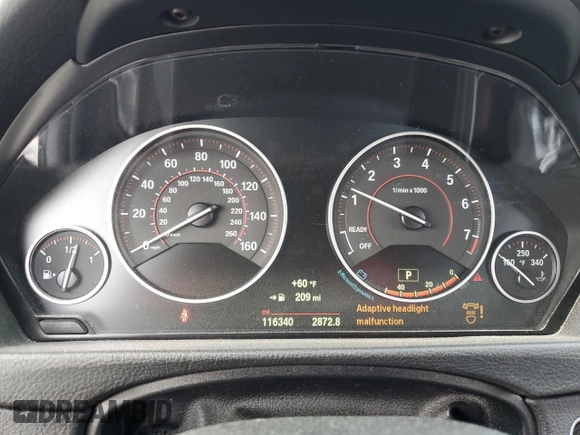 2015 BMW 4 Series 428i z VIN WBA3N7C55FK222137, wystawiony jako Copart lot #47128565 z przebiegiem 116 340 mil mil oraz Szkoda całkowita • Salvage title. Historia ofert i sprzedaży dostępna na DreamBid. Obrazek 9.
