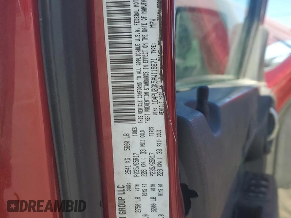 2010 Dodge Nitro SE z VIN 1D4PU2GK5AW119671, wystawiony jako Copart lot #42454185 z przebiegiem 206 764 mil mil oraz Szkoda całkowita • Salvage title. Historia ofert i sprzedaży dostępna na DreamBid. Obrazek 15.