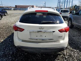 2014 Infiniti QX70 z VIN JN8CS1MU8EM450011, wystawiony jako Copart lot #47757235 z przebiegiem Nie podano mil oraz Szkoda całkowita • Salvage title. Historia ofert i sprzedaży dostępna na DreamBid. Obrazek 6.