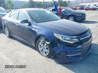 2017 Kia Optima LX z VIN 5XXGT4L33HG134921, wystawiony jako IAAI lot #42164789 z przebiegiem 89 570 mil mil oraz . Historia ofert i sprzedaży dostępna na DreamBid. Obrazek 1.