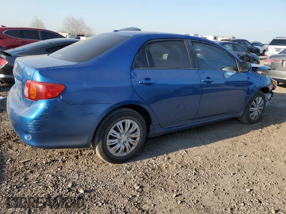 2009 Toyota Corolla with VIN JTDBL40E699085891, listed as a Copart auction lot 46706975 with 36,141 mi miles and Salvage Title. Bid and sale history available at carsss.com. Image 3.