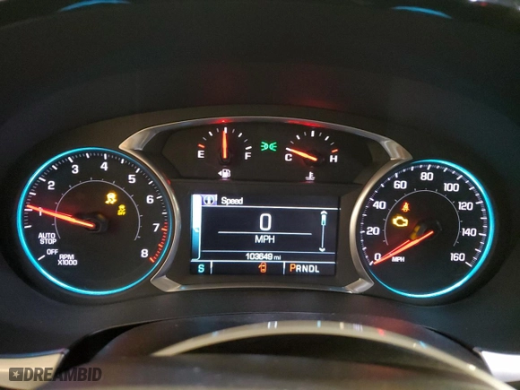 2019 Chevrolet Traverse LT Leather with VIN 1GNERHKW7KJ160912, listed as a Copart auction lot 45502425 with 103,649 mi miles and Salvage Title. Bid and sale history available at carsss.com. Image 9.