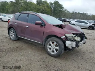 2009 Nissan Murano S with VIN JN8AZ18U39W004632, listed as a Copart auction lot 50890315 with 185,907 mi miles and Salvage Title. Bid and sale history available at carsss.com. Image 4.