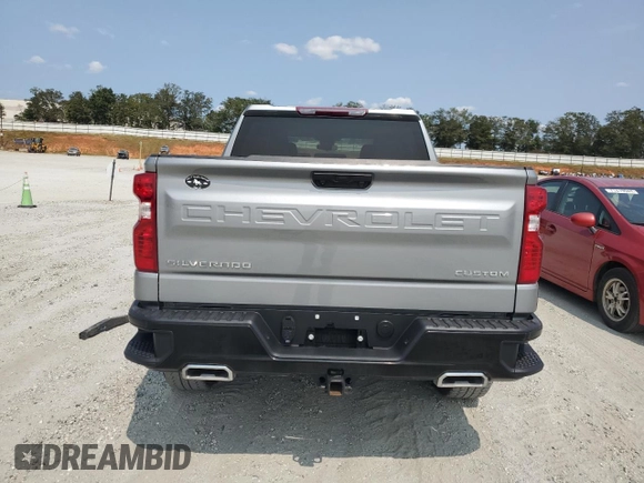 2024 Chevrolet Silverado 1500 Custom Trail Boss with VIN 3GCUDCE8XRG141897, listed as a Copart auction lot 71285004 with 14,488 mi miles and Salvage Title. Bid and sale history available at carsss.com. Image 6.