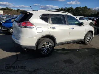 2015 Nissan Rogue SL with VIN 5N1AT2MV8FC910575, listed as a Copart auction lot 49829115 with 119,649 mi miles and Salvage Title. Bid and sale history available at carsss.com. Image 3.