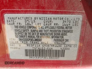 2014 Nissan Note SV с VIN 3N1CE2CP3EL380337, выставлен на аукционе IAAI как лот 42274097 с пробегом 85 593 миль миль и . История ставок и продаж доступна на DreamBid. Изображение 9.
