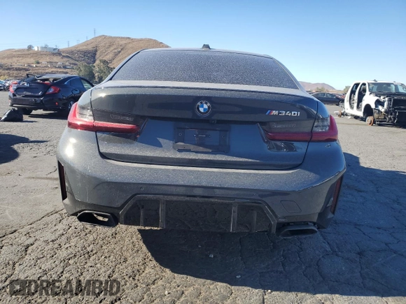 2024 BMW 3 Series M340i with VIN 3MW49FS09R8E05880, listed as a Copart auction lot 87534695 with 18,033 mi miles and Salvage Title. Bid and sale history available at carsss.com. Image 6.