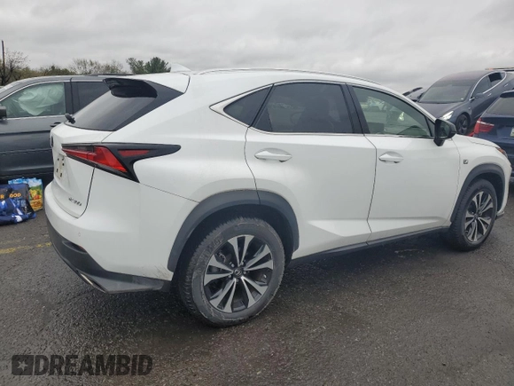 2020 Lexus NX 300 F Sport z VIN JTJSARDZ8L5015532, wystawiony jako Copart lot #52137535 z przebiegiem 14 602 mil mil oraz Szkoda całkowita • Salvage title. Historia ofert i sprzedaży dostępna na DreamBid. Obrazek 3.