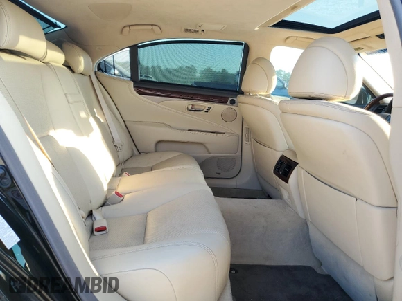 2015 Lexus LS 460 L with VIN JTHGL1EF9F5053850, listed as a Copart auction lot 69187144 with 111,791 mi miles and Salvage title. Bid and sale history available at DreamBid. Image 10.