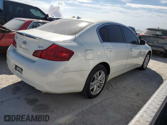 2015 Infiniti Q40 with VIN JN1CV6ARXFM651204, listed as a Copart auction lot 75376854 with Not Provided miles and Clean Title. Bid and sale history available at DreamBid. Image 3.