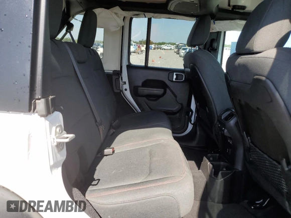 2025 Jeep Wrangler Rubicon with VIN 1C4PJXFN2SW525858, listed as a Copart auction lot 57415905 with 7,802 mi miles and Salvage title. Bid and sale history available at DreamBid. Image 11.