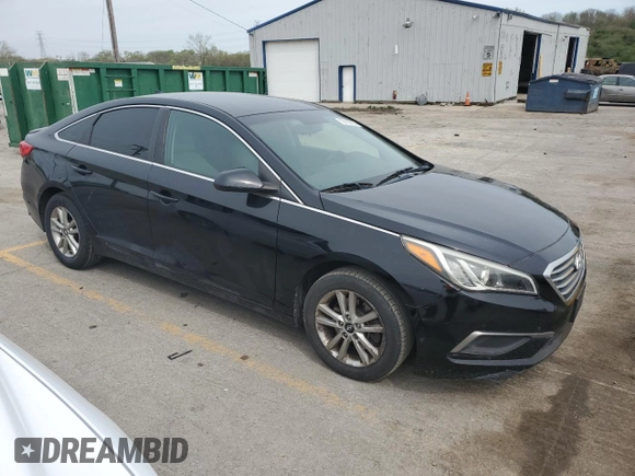 2017 Hyundai Sonata 2.4L with VIN 5NPE24AF6HH488766, listed as a Copart auction lot 55162855 with 134,099 mi miles and Clean Title. Bid and sale history available at DreamBid. Image 4.