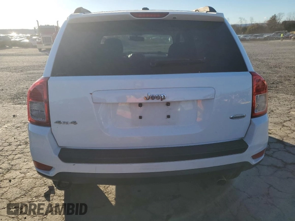 2012 Jeep Compass Latitude with VIN 1C4NJDEB1CD621748, listed as a Copart auction lot 80527374 with 0 mi miles and Salvage Title. Bid and sale history available at carsss.com. Image 6.