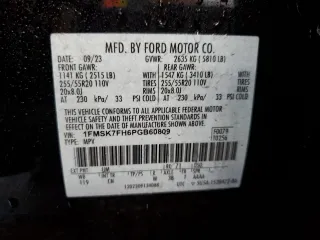2023 Ford Explorer Limited z VIN 1FMSK7FH6PGB60809, wystawiony jako Copart lot #56396885 z przebiegiem 49 547 mil mil oraz Szkoda całkowita • Salvage title. Historia ofert i sprzedaży dostępna na DreamBid. Obrazek 14.