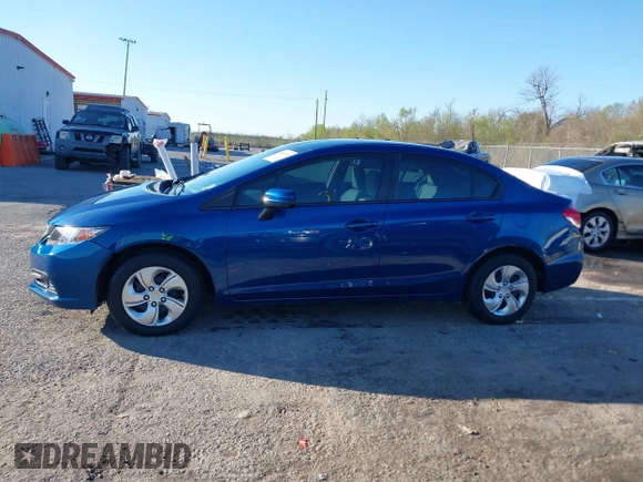 2015 Honda Civic Sedan LX with VIN 2HGFB2F57FH564432, listed as a IAAI auction lot 41839793 with 72,197 mi miles. Bid and sale history available at carsss.com. Image 14.