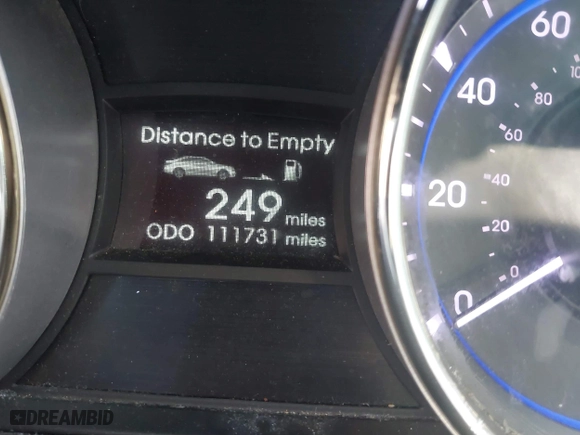 2013 Hyundai Sonata SE with VIN 5NPEC4AC3DH639723, listed as a IAAI auction lot 41512518 with 111,731 mi miles. Bid and sale history available at carsss.com. Image 7.