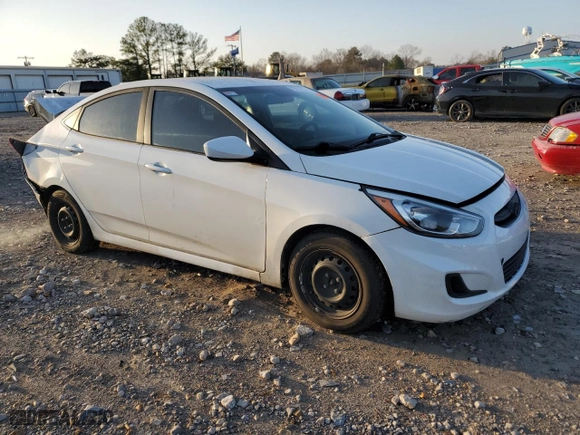 2017 Hyundai Accent SE with VIN KMHCT4AE4HU345179, listed as a Copart auction lot 43814095 with 137,586 mi miles and Salvage Title. Bid and sale history available at carsss.com. Image 4.