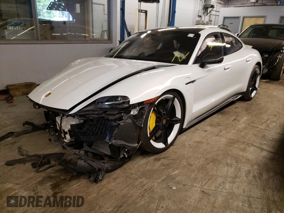 2021 Porsche Taycan Turbo z VIN WP0AC2Y12MLA62060, wystawiony jako Copart lot #52847292 z przebiegiem Nie podano mil oraz Nie do naprawy • Non repairable. Historia ofert i sprzedaży dostępna na DreamBid. Obrazek 2.