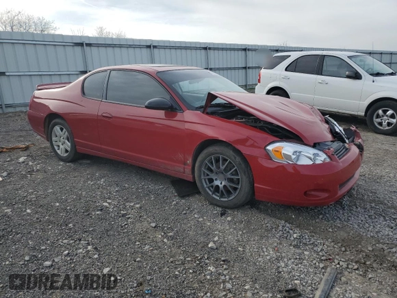 2007 Chevrolet Monte Carlo LT with VIN 2G1WK15K779417046, listed as a Copart auction lot 49408355 with Not provided miles and Non repairable. Bid and sale history available at DreamBid. Image 4.