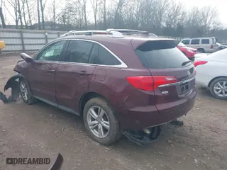 2015 Acura RDX Tech Pkg with VIN 5J8TB4H56FL019496, listed as a IAAI auction lot 41612411 with 166,672 mi miles. Bid and sale history available at carsss.com. Image 3.