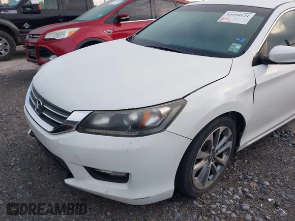 2013 Honda Accord Sport with VIN 1HGCR2F53DA080283, listed as a IAAI auction lot 42190121 with 205,634 mi miles and . Bid and sale history available at DreamBid. Image 6.