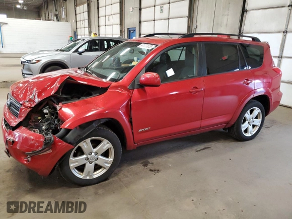 2007 Toyota RAV4 Sport with VIN JTMBD32V275075299, listed as a Copart auction lot 54177875 with 207,375 mi miles and Salvage title. Bid and sale history available at DreamBid. Image 1.