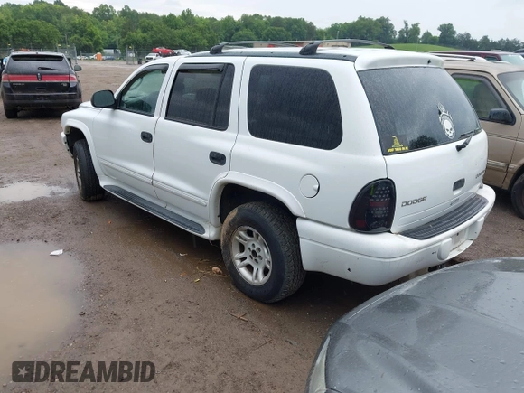 2003 Dodge Durango SLT z VIN 1D4HS48N63F597227, wystawiony jako IAAI lot #42376919 z przebiegiem 291 371 mil mil oraz . Historia ofert i sprzedaży dostępna na DreamBid. Obrazek 3.