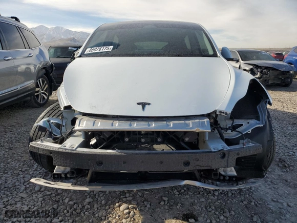 2023 Tesla Model Y Long Range with VIN 7SAYGDEE2PA115401, listed as a Copart auction lot 88076175 with 0 mi miles and Salvage Title. Bid and sale history available at carsss.com. Image 5.