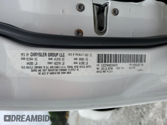 2013 Dodge Dart SXT z VIN 1C3CDFBA9DD204275, wystawiony jako Copart lot #56020465 z przebiegiem 117 396 mil mil oraz Szkoda całkowita • Salvage title. Historia ofert i sprzedaży dostępna na DreamBid. Obrazek 13.