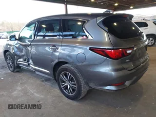 2019 Infiniti QX60 Luxe with VIN 5N1DL0MM8KC558679, listed as a IAAI auction lot 41973649 with 51,867 mi miles and . Bid and sale history available at DreamBid. Image 3.