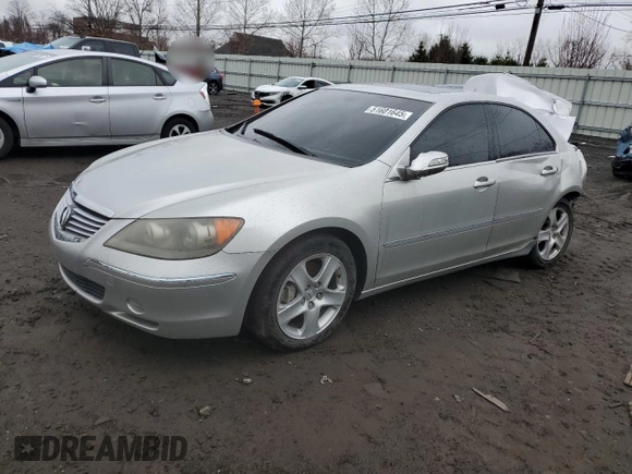 2006 Acura RL with VIN JH4KB16506C001134, listed as a Copart auction lot 51601645 with 205,706 mi miles and Salvage Title. Bid and sale history available at DreamBid. Image 1.