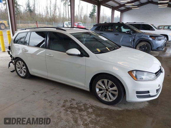 2017 Volkswagen Golf SportWagen S with VIN 3VW017AU7HM542838, listed as a IAAI auction lot 41933857 with 87,573 mi miles. Bid and sale history available at carsss.com. Image 13.