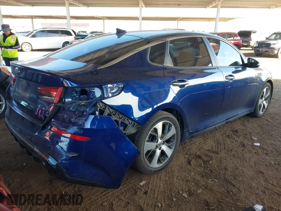 2019 Kia Optima LX with VIN 5XXGT4L39KG319255, listed as a IAAI auction lot 41978345 with 46,229 mi miles and . Bid and sale history available at carsss.com. Image 4.
