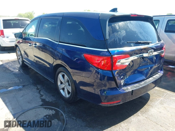 2019 Honda Odyssey EX-L with VIN 5FNRL6H78KB096922, listed as a IAAI auction lot 42008685 with 116,723 mi miles and . Bid and sale history available at DreamBid. Image 3.