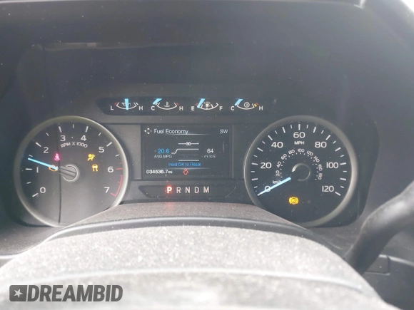2020 Ford F-150 XL with VIN 1FTEW1CP9LFC54360, listed as a IAAI auction lot 41372090 with 34,536 mi miles. Bid and sale history available at carsss.com. Image 7.
