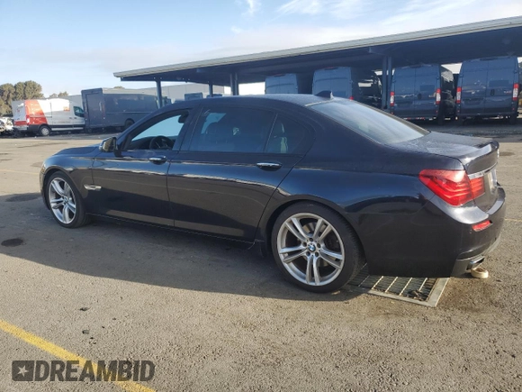 2014 BMW 7 Series 740Li with VIN WBAYE4C50ED137813, listed as a Copart auction lot 80801994 with 159,726 mi miles and Clean Title. Bid and sale history available at carsss.com. Image 2.