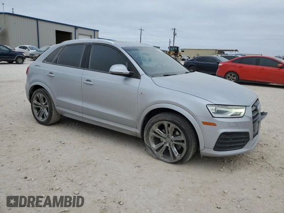 2018 Audi Q3 Premium with VIN WA1BCCFS3JR016761, listed as a Copart auction lot 46091235 with 50,440 mi miles and Salvage Title. Bid and sale history available at carsss.com. Image 4.