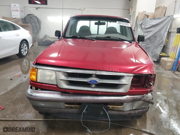 1995 Ford Ranger Splash with VIN 1FTCR10AXSPA71444, listed as a Copart auction lot 89157435 with 166,151 mi miles and Salvage Title. Bid and sale history available at carsss.com. Image 5.
