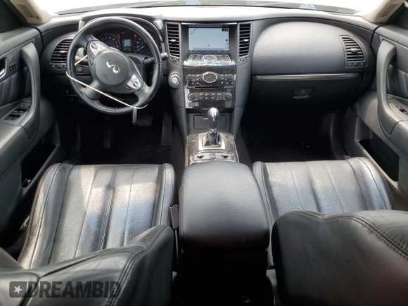 2017 Infiniti QX70 z VIN JN8CS1MW0HM412181, wystawiony jako Copart lot #60594815 z przebiegiem 127 971 mil mil oraz Szkoda całkowita • Salvage title. Historia ofert i sprzedaży dostępna na DreamBid. Obrazek 8.