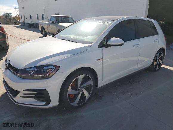 2020 Volkswagen Golf GTI S with VIN 3VW5T7AU2LM012267, listed as a Copart auction lot 77018654 with 23,841 mi miles and Clean Title. Bid and sale history available at carsss.com. Image 1.