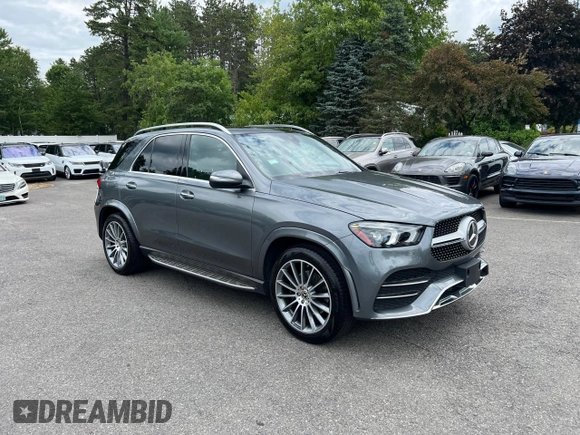 2020 Mercedes-Benz GLE 350 z VIN 4JGFB4KB7LA183319, wystawiony jako Copart lot #64332065 z przebiegiem 46 883 mil mil oraz Czysty tytuł • Clean title. Historia ofert i sprzedaży dostępna na DreamBid. Obrazek 1.