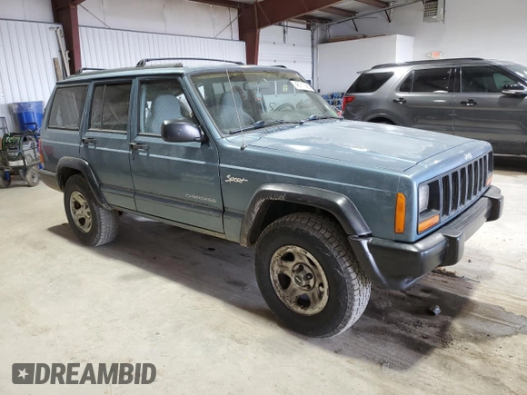 1997 Jeep Cherokee Sport with VIN 1J4FJ68S4VL532609, listed as a Copart auction lot 46711285 with 273,930 mi miles and Salvage Title. Bid and sale history available at carsss.com. Image 4.