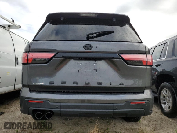 2024 Toyota Sequoia SR5 with VIN 7SVAAABAXRX037287, listed as a Copart auction lot 76935864 with 0 mi miles and Non Repairable. Bid and sale history available at carsss.com. Image 6.