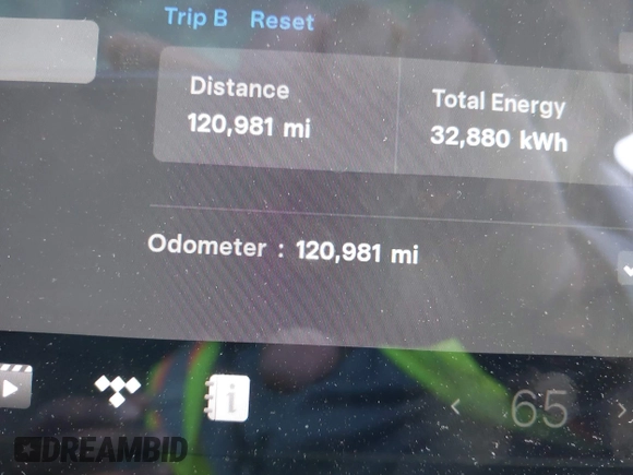 2020 Tesla Model 3 Long Range with VIN 5YJ3E1EB2LF646449, listed as a IAAI auction lot 42059086 with 120,981 mi miles and . Bid and sale history available at DreamBid. Image 7.